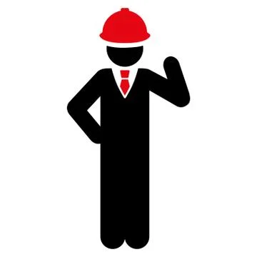 Engineer icon from Business Bicolor Set Stock Illustration