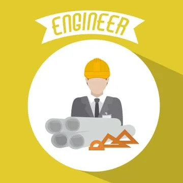 Engineer icon design Stock Illustration