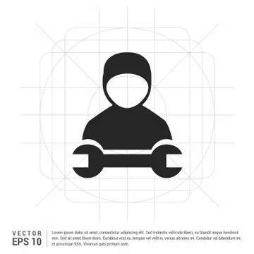 Engineer Icon Illustrazione stock