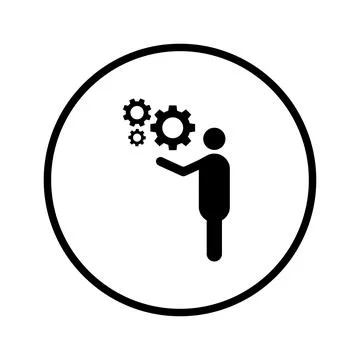 Engineer icon. Stock Illustration