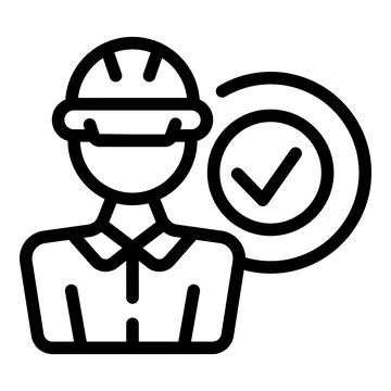 Engineer icon outline vector. Work machinery Stock Illustration