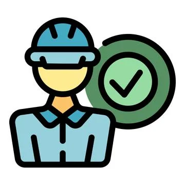 Engineer icon vector flat Stockillustratie