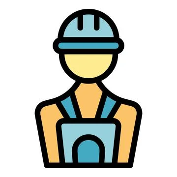 Engineer icon vector flat Stockillustratie