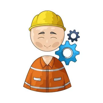 Engineer illustration Stock Illustration