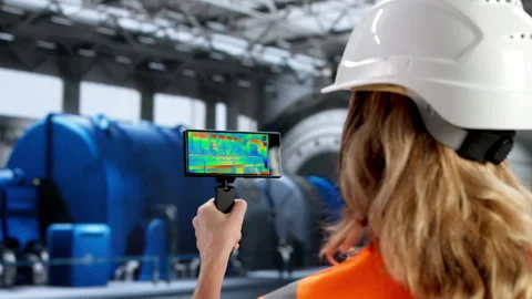 Engineer Inspects Insulation On Plant Equipment Stock Footage 329302605