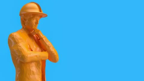 The Engineer for labour day or industry concept 3d rendering. Illustrazione stock