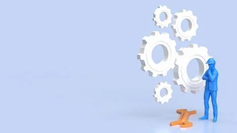 The Engineer for labour day or industry concept 3d rendering. Illustrazione stock