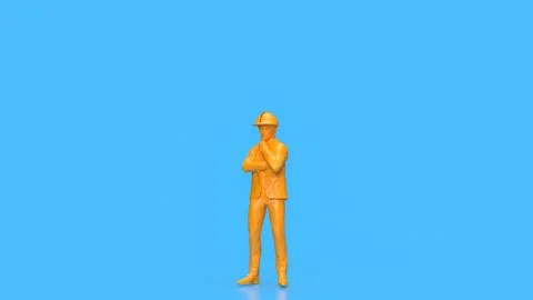 The Engineer for labour day or industry concept 3d rendering. Ilustración de archivo