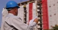Engineer Man Checking Examine Blueprint Architecture Plan Construction Buildings 4k or 4k+ Resolution