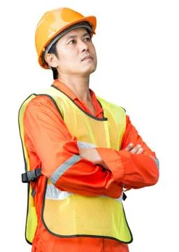 Engineer man isolated Foto stock