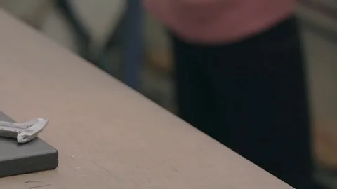 Engineer measures the construction Stock Footage 85242358