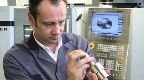 Engineer measuring Video stock 11899628