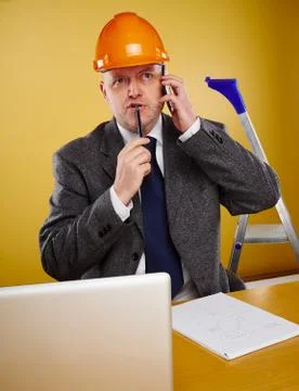 Engineer in office Foto stock