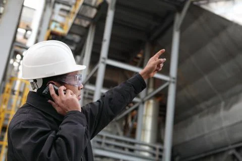 Engineer oil refinery Foto stock