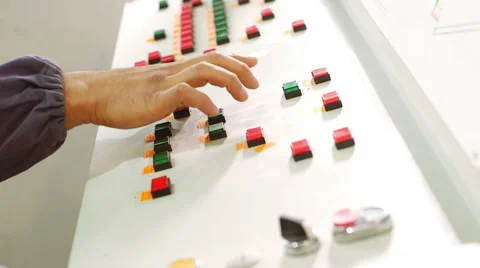 Engineer Operating Computer at factory Stock Footage 62909293