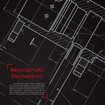 Engineer or architect illustration Stock Illustration