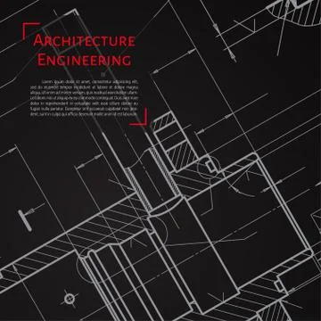 Engineer or architect illustration Stock Illustration