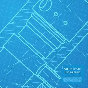 Engineer or architect illustration Stock Illustration