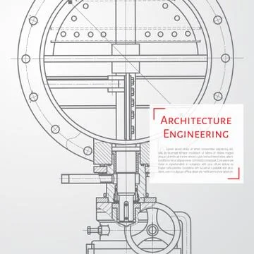 Engineer or architect illustration Stock Illustration