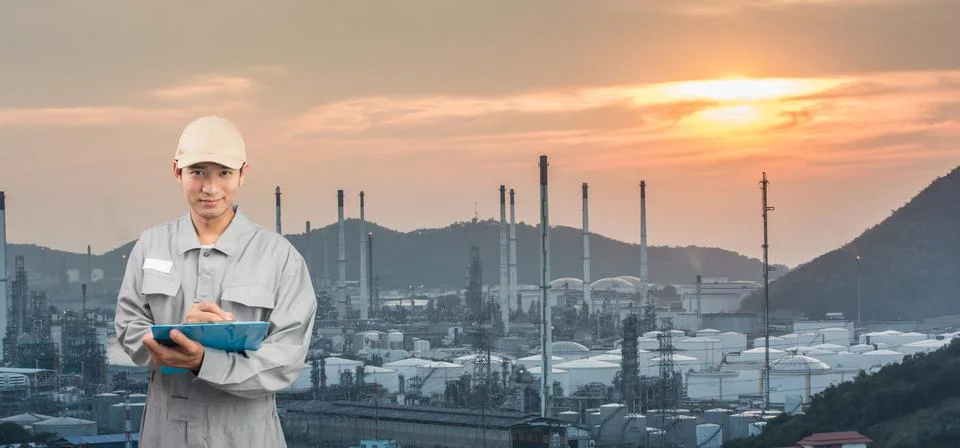 Engineer or technician write book Stock Photos