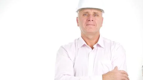 Engineer Portrait Looking Confident and Smiling in a Business Presentation Stock Photos