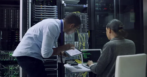 Engineer Problem Solving And Server Roo Stock Video Pond5