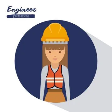 Engineer profession design Stock Illustration