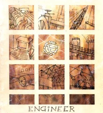 Engineer professional illustration 스톡 일러스트