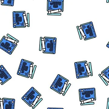 Engineer project blueprint vector seamless pattern Stock Illustration