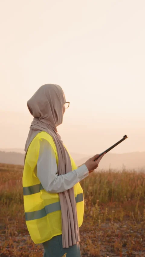 Engineer Reading Documents Stock Footage 318727407