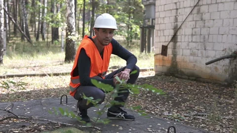 An engineer remotely negotiates with clients. Stock Footage 219931141