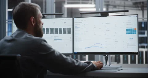 Engineer Restoring Server Stability after Critical Overheat Incident Stock Footage 344965106