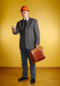 Engineer in room 写真素材