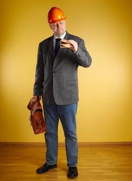 Engineer in room 写真素材