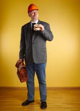 Engineer in room 写真素材