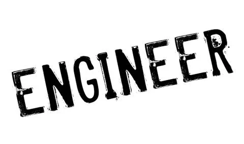 Engineer rubber stamp Stock Illustration