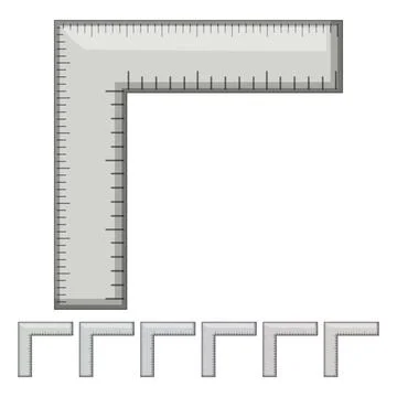 Engineer ruler builder cartoon vector graphic Stock Illustration