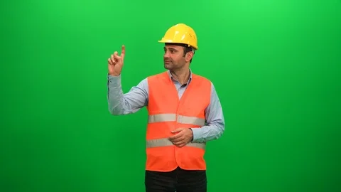 Engineer Searching And Touching Digital Screen Stock Footage 88660726