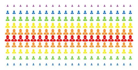 Engineer Shape Halftone Spectrum Grid Stock Illustration