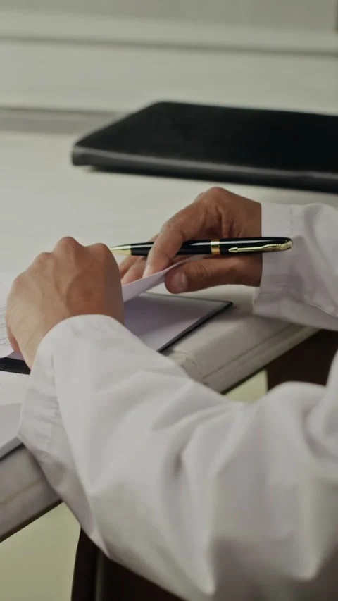 Engineer Signing Contract at Oil Industry Meeting Stock Footage 337162533