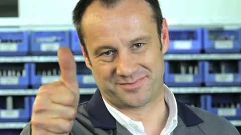 Engineer signs "okay" - 2 Stock Footage 11899505