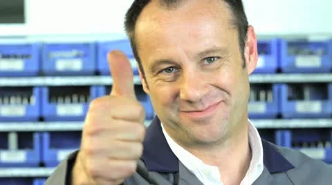 Engineer signs "okay" - 4 Stock Footage 11899511