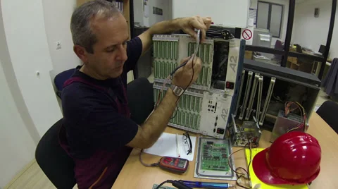 Engineer Solves A Problem Stock Footage 38143726