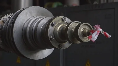 Engineer taking notes for maintenance steam turbine of thermal power plant Stock Footage 83801670