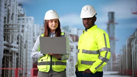 Engineer Team Doing Osha Safety Inspection Video stock 296923154