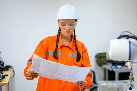 Engineer technician checking and operating in training program Stock Photos