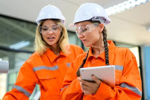 Engineer technician checking and operating in training program Stock Photos