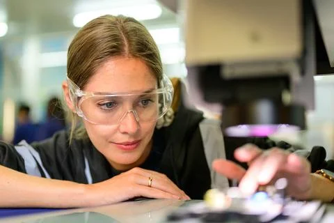 Engineer technician checking and repairing at industrial factory Stock Photos