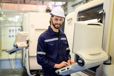 Engineer technician checking and repairing at industrial factory Stock Photos