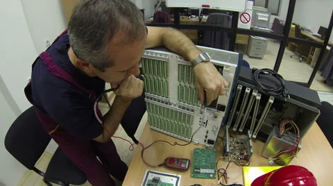 Engineer Thinking Stock Footage 38150848